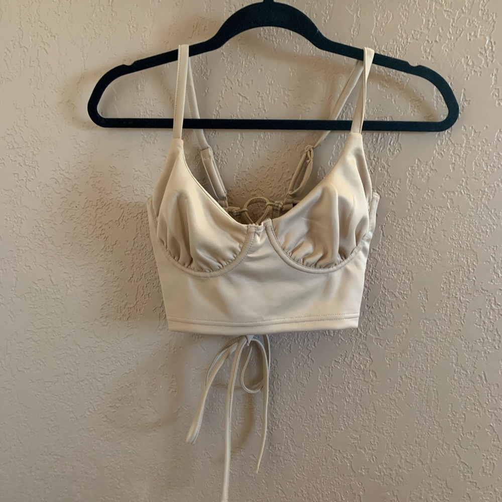 ♡ 2 brown cropped cami ♡